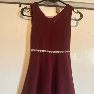 Girls burgundy dress size 10